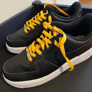 Nike Air Force 1 Black  with White Bottom